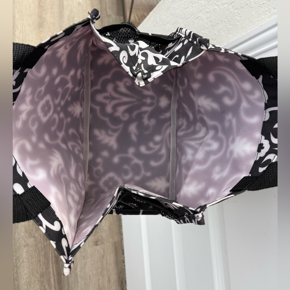 Thirty-One Black and White Tote Bag - Picture 2 of 2